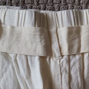 Sapphire Red Womens Linen Shorts.